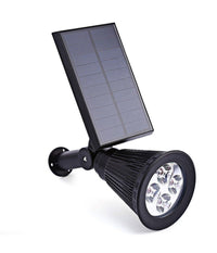 Faretto Faro Led Giardino 4 Led Picchetto Pannello Energia Solare Giardino Ip65         