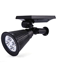 Faretto Faro Led Giardino 4 Led Picchetto Pannello Energia Solare Giardino Ip65         