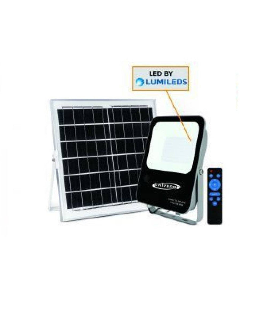 Faretto Faro Led Solare 100 Watt Con Telecomando Ip65 Luce Fredda 6500k Fso-100w         