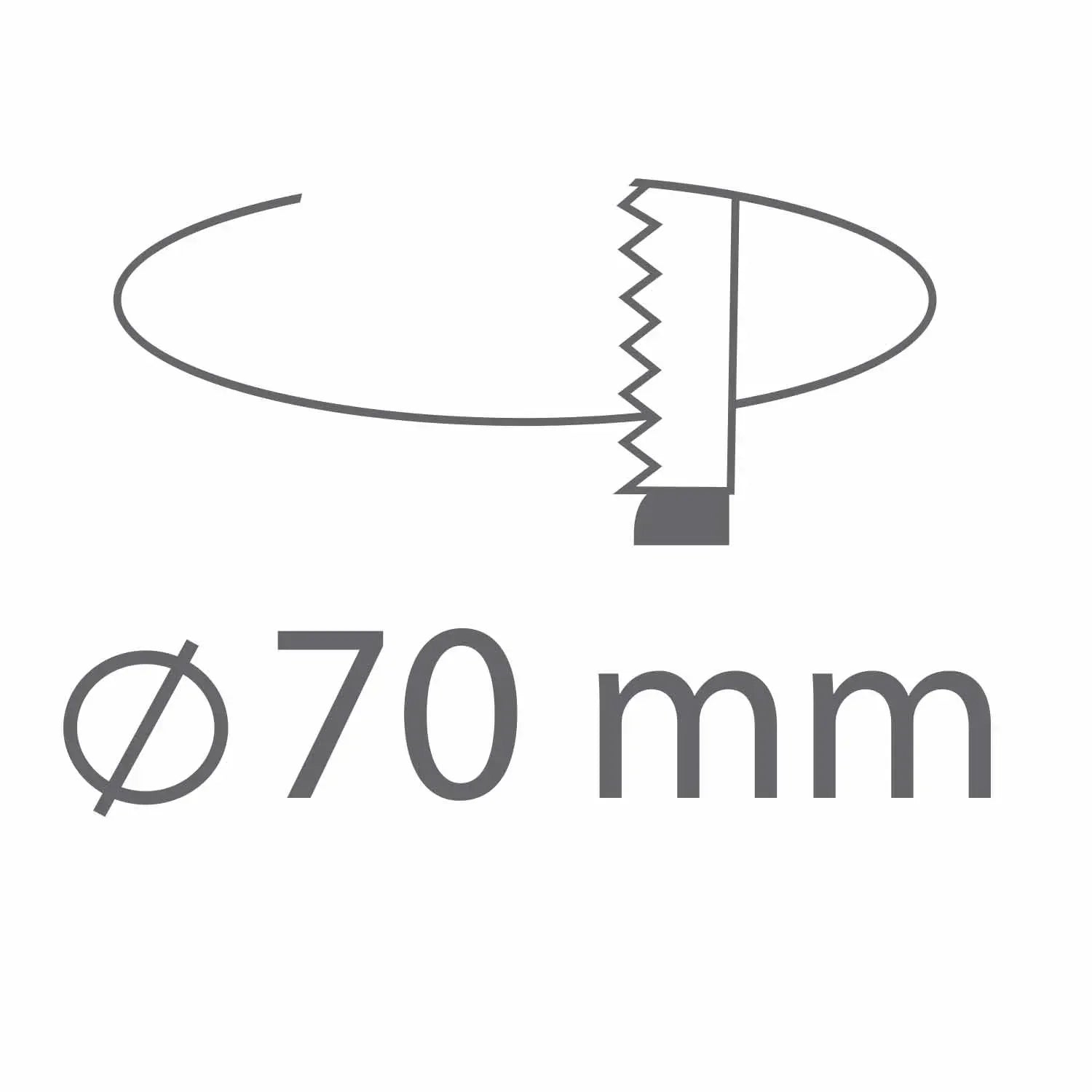 LÚZETE - FARETTO INCASSATO ROTONDO EXTRA PROFONDO 3,5 CM IN ALLUMINIO BIANCO