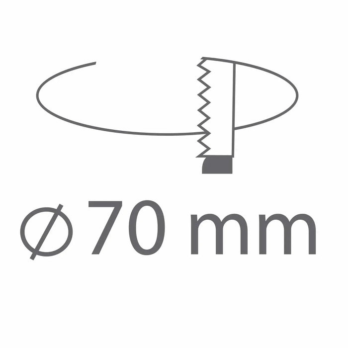 LÚZETE - FARETTO INCASSATO ROTONDO EXTRA PROFONDO 3,5 CM IN ALLUMINIO BIANCO