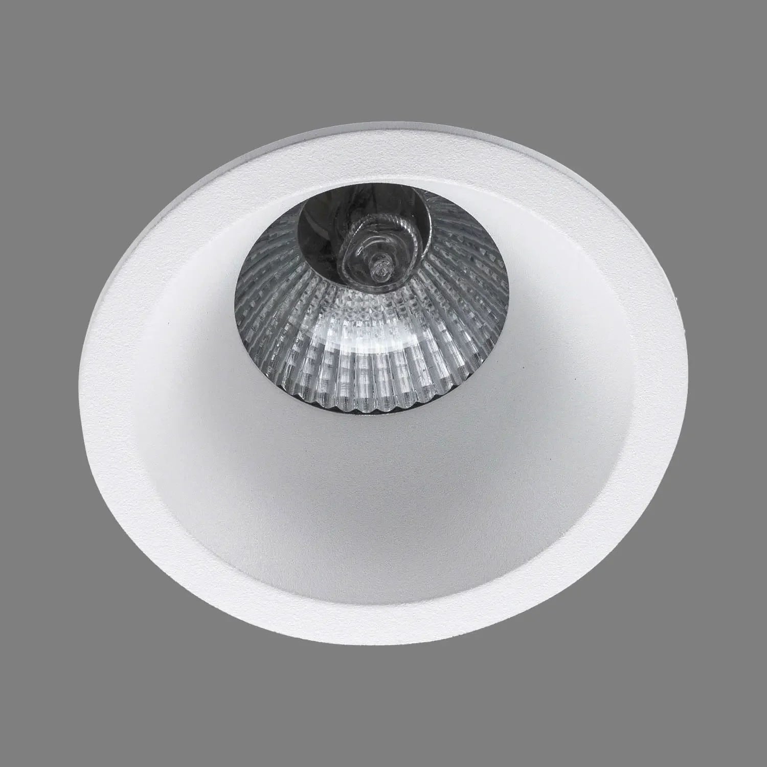 LÚZETE - FARETTO INCASSATO ROTONDO EXTRA PROFONDO 3,5 CM IN ALLUMINIO BIANCO