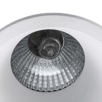 LÚZETE - FARETTO INCASSATO ROTONDO EXTRA PROFONDO 3,5 CM IN ALLUMINIO BIANCO