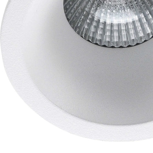 LÚZETE - FARETTO INCASSATO ROTONDO EXTRA PROFONDO 3,5 CM IN ALLUMINIO BIANCO