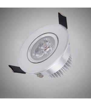 Faretto Incasso 3w Orientabile Luce Fredda Calda Naturale P-55  -bianco Naturale      -