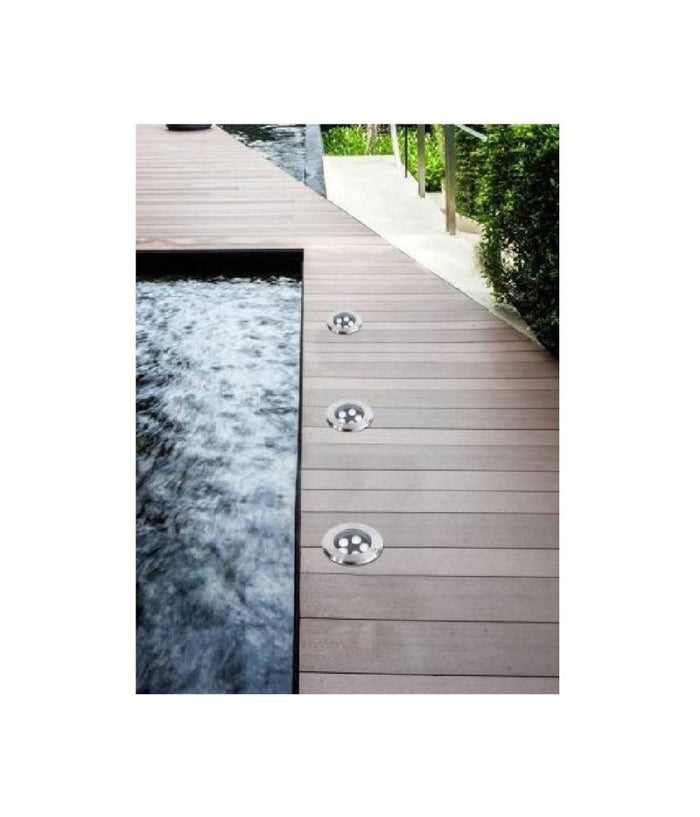 Faretto Incasso 5 W Calpestabile Segnapasso Esterno Luce 6500k 3000k 4000k Es08-5  -bianco Freddo      -