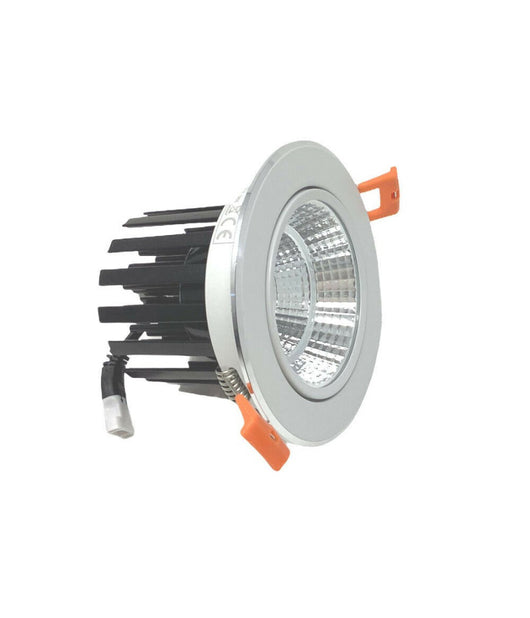 Faretto Incasso Led Cob 12 W Per Controsoffitta Luce Fredda Calda Naturale  -bianco Caldo      -