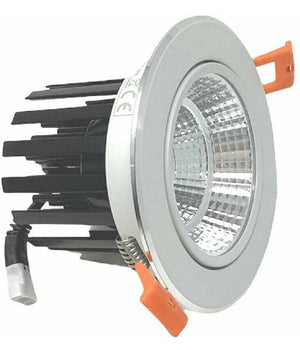 Faretto Incasso Led Cob 20 W Luce Fredda 6500k Calda 3000k Naturale 4000k P-120  -bianco Caldo      -