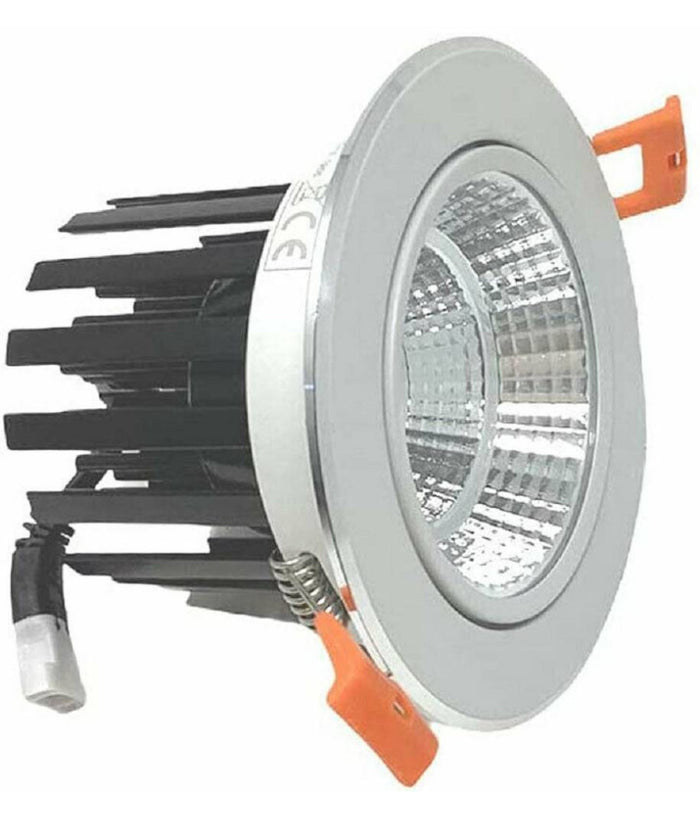 Faretto Incasso Led Cob 20 W Luce Fredda 6500k Calda 3000k Naturale 4000k P-120  -bianco Caldo      -