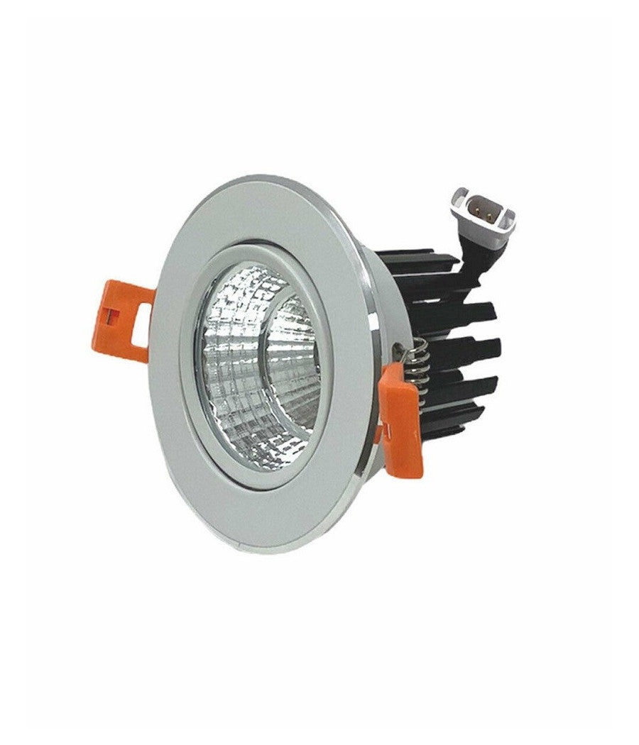 Faretto Incasso Led Cob 7 Watt Luce Fredda Calda Naturale P-75  -bianco Naturale      -