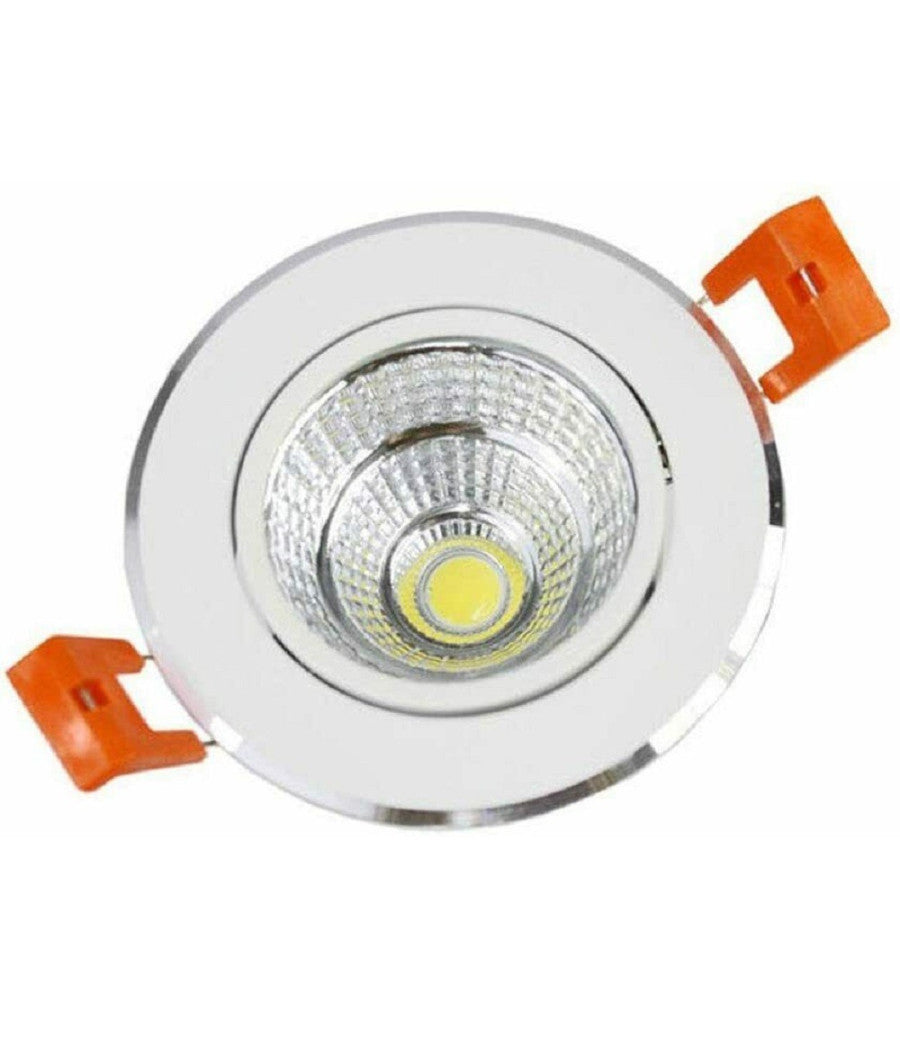 Faretto Incasso Led Cob 7 Watt Luce Fredda Calda Naturale P-75         