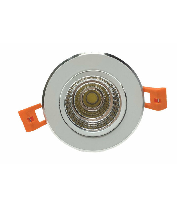 Faretto Incasso Led Cob 7 Watt Luce Fredda Calda Naturale P-75  -bianco Naturale      -