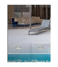 Faretto Incasso Segnapasso 12v 1 Watt Luce 6500k 3000k 4000k Verde Blu Ip68 Es41  -bianco Freddo      -