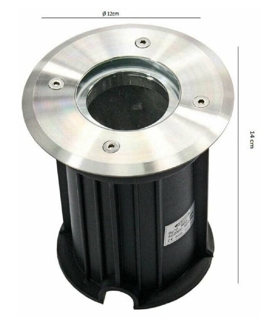 Faretto Incasso Segnapasso Luce Gu10 Calpestabile Esterno Giardino Lampada Es13         