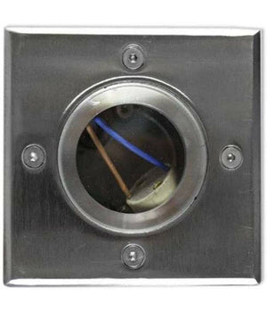 Faretto Incasso Segnapasso Quadrato Luce Gu10 Calpestabile Esterno Giardino Es13         