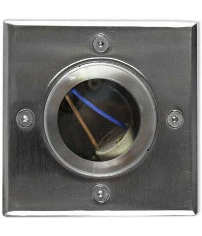 Faretto Incasso Segnapasso Quadrato Luce Gu10 Calpestabile Esterno Giardino Es13         