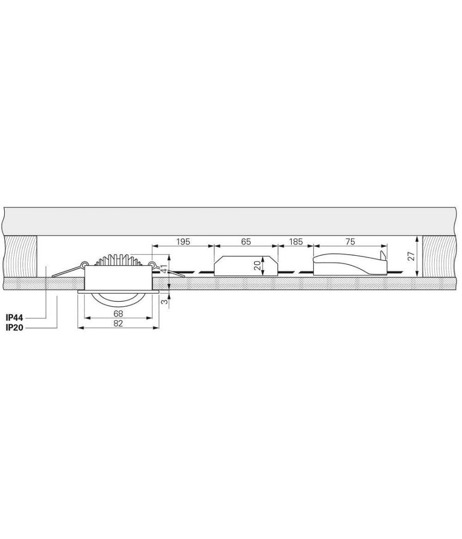 Faretto Incasso Tondo Slim Luce Box Doccia Led 8w Orientabile Dimmerabile Nichel         