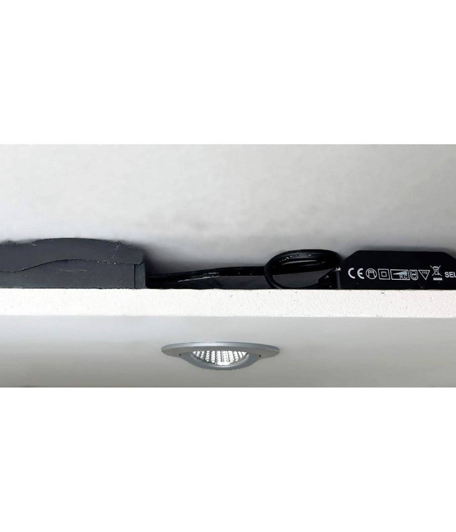 Faretto Incasso Tondo Slim Luce Soffitto Box Doccia Led 8w Orientabile Dimmerabile         