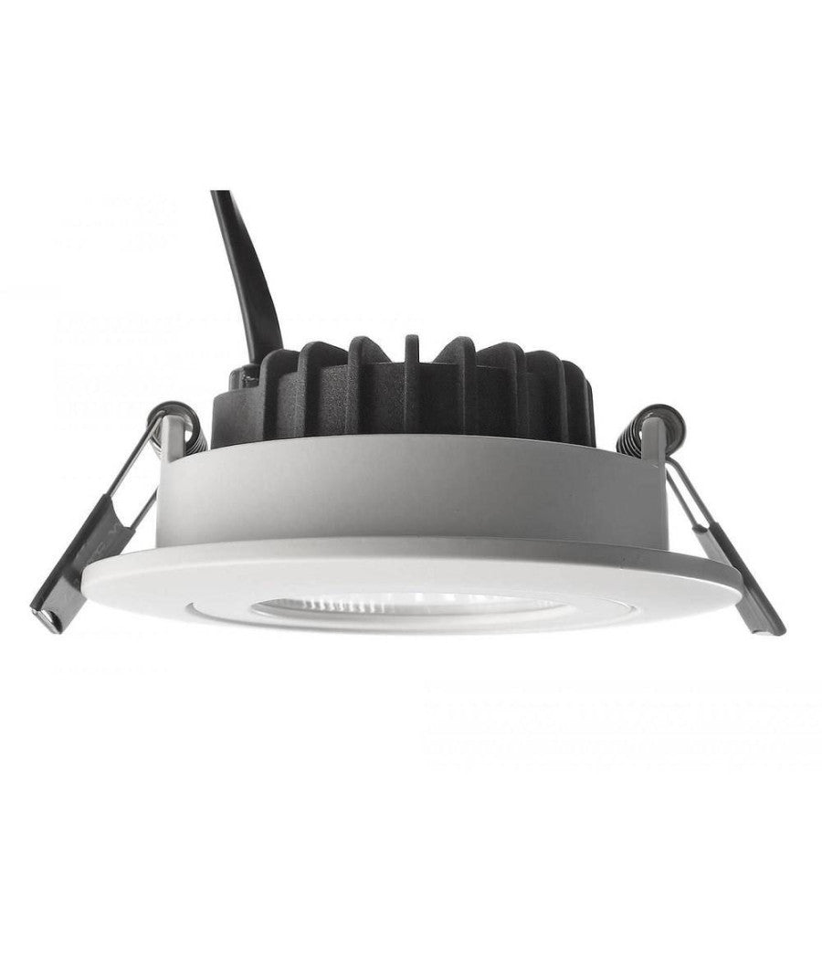 Faretto Incasso Tondo Slim Luce Soffitto Box Doccia Led 8w Orientabile Dimmerabile         