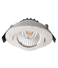 Faretto Incasso Tondo Slim Luce Soffitto Box Doccia Led 8w Orientabile Dimmerabile         