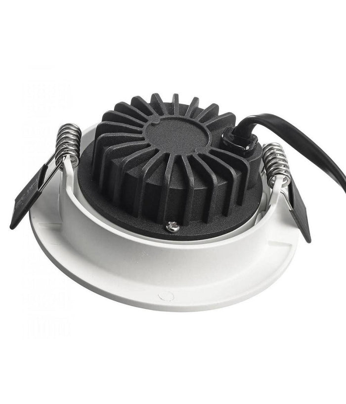 Faretto Incasso Tondo Slim Luce Soffitto Box Doccia Led 8w Orientabile Dimmerabile         