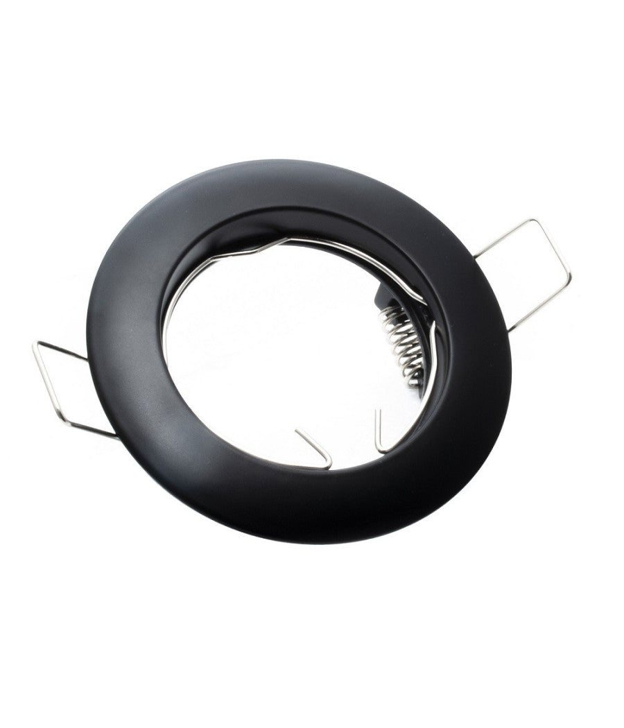 Faretto Lampada Led 8 W Luce 3000k 4000k 6000k Incasso Tondo Gu10 Foro 6 Cm 220v  Nero-bianco Freddo      -