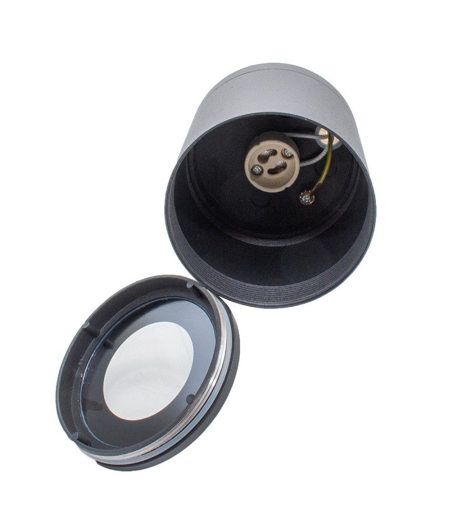 Faretto Lampada Soffitto Attacco Gu10 Plafoniera Tonda Esterno Led Impermeabile         