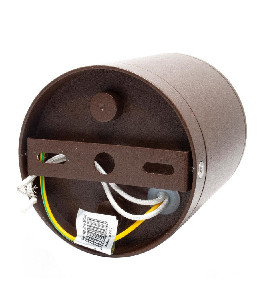 Faretto Lampada Soffitto Attacco Gu10 Plafoniera Tonda Esterno Led Impermeabile  Marrone       