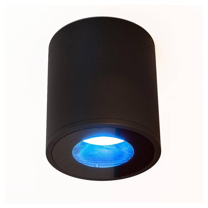 Trade Shop - Faretto Lampada Soffitto Bagno Vasca Box Doccia Portalampada Gu10 Impermeabile Ip65 - Nero