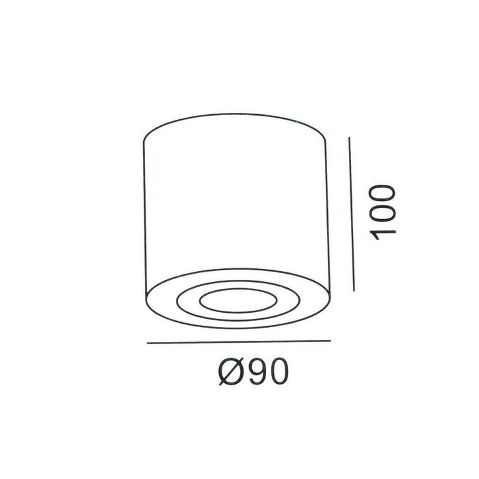 Trade Shop - Faretto Lampada Soffitto Bagno Vasca Box Doccia Portalampada Gu10 Impermeabile Ip65 - Marrone