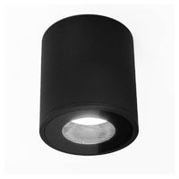 Trade Shop - Faretto Lampada Soffitto Bagno Vasca Box Doccia Portalampada Gu10 Impermeabile Ip65 - Nero
