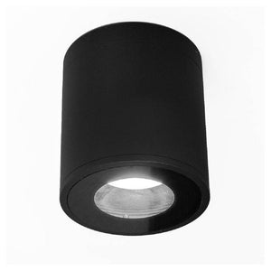 Trade Shop - Faretto Lampada Soffitto Bagno Vasca Box Doccia Portalampada Gu10 Impermeabile Ip65 - Nero