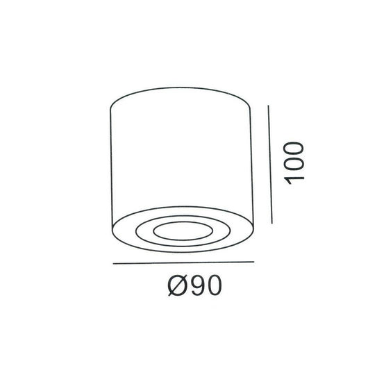 Trade Shop - Faretto Lampada Soffitto Bagno Vasca Box Doccia Portalampada Gu10 Impermeabile Ip65 - Bianco