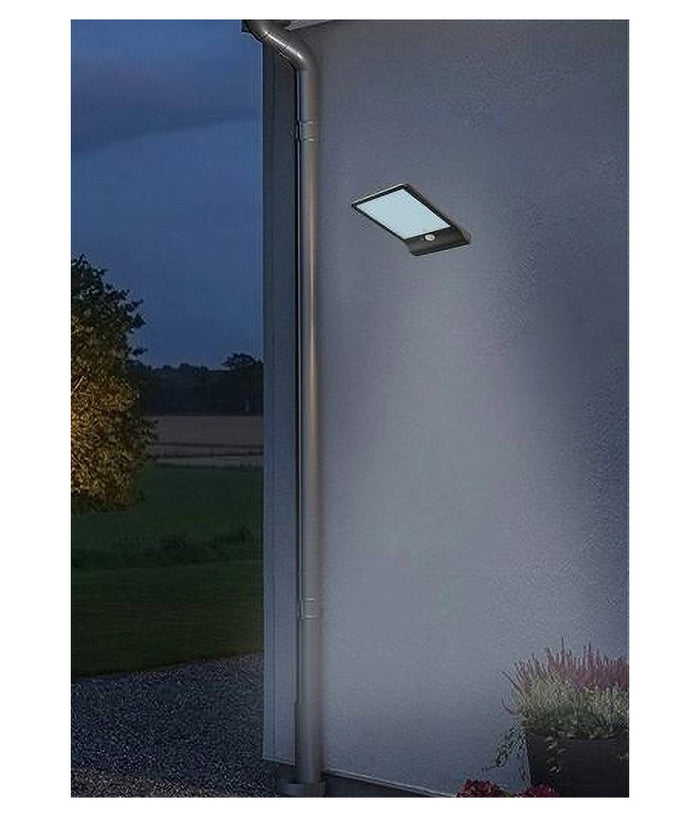 Faretto Led 10 W Con Pannello Solare Sensore Movimento Faro Telecomando So-e10w         
