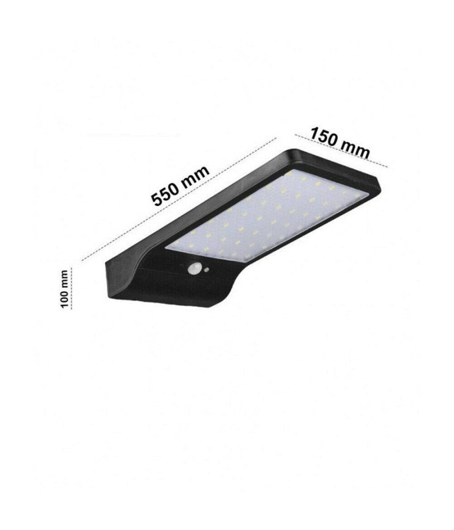 Faretto Led 10 W Con Pannello Solare Sensore Movimento Faro Telecomando So-e10w         