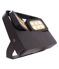 Faretto Led 12w Doppio Diffusore Orientabile Faro Staffa Ip65 Luce Esterni Giardino         