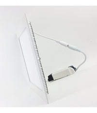 Faretto Led 18w Ultra Slim Quadrato Incasso A Molla Con Led Driver 22.5cm         