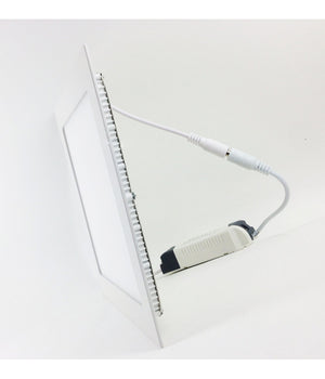 Faretto Led 18w Ultra Slim Quadrato Incasso A Molla Con Led Driver 22.5cm         