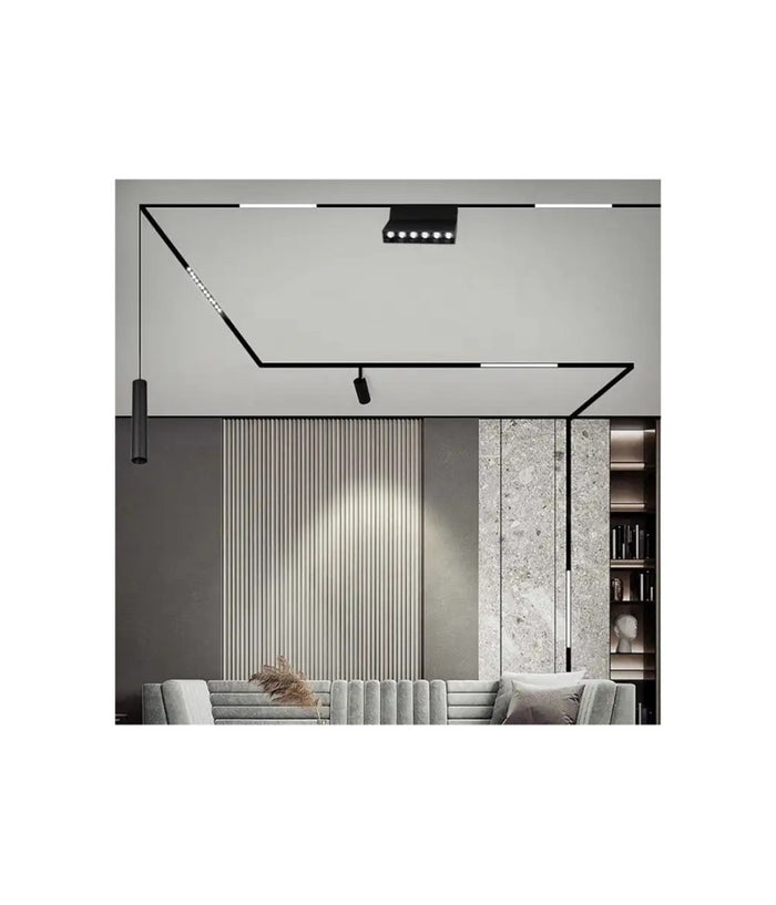 Faretto Led 24 W Magnetico Rettangolare Per Binario 48v Luce 3000k 4000k Fr-r300         