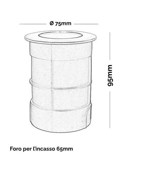 Faretto Led 24v Rgbw Calpestabile Incasso 65mm Ip68 Segnapassi 9 W Rgb 4000k Dmx         