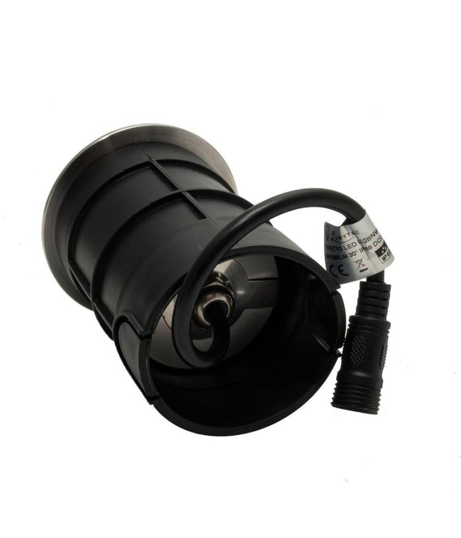 Faretto Led 24v Rgbw Calpestabile Incasso 65mm Ip68 Segnapassi 9 W Rgb 4000k Dmx         