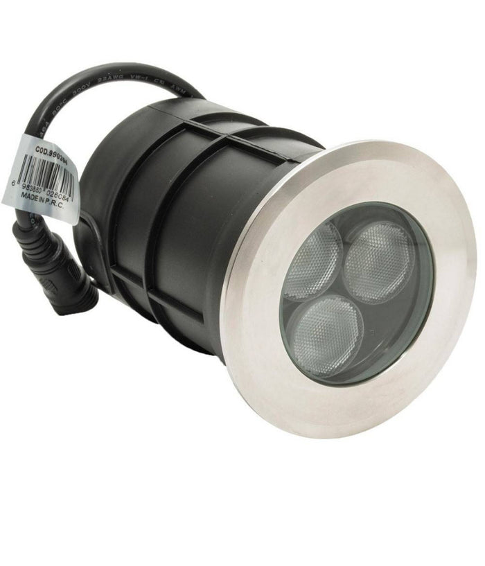 Faretto Led 24v Rgbw Calpestabile Incasso 65mm Ip68 Segnapassi 9 W Rgb 4000k Dmx         