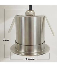 Faretto Led 24v Rgbw Calpestabile Incasso 65mm Ip68 Segnapassi 9 W Rgb 4000k Dmx         