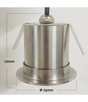 Faretto Led 24v Rgbw Calpestabile Incasso 65mm Ip68 Segnapassi 9 W Rgb 4000k Dmx         