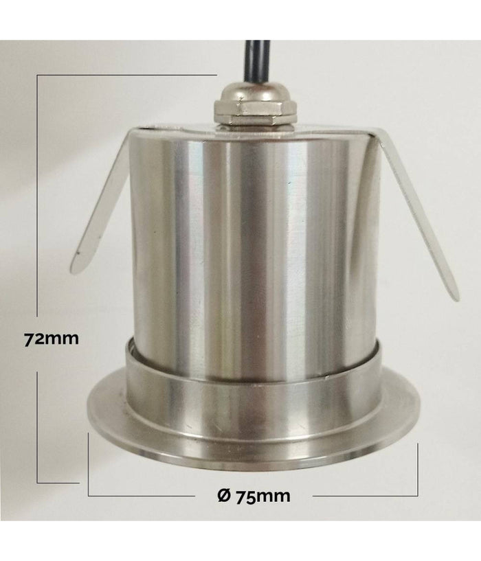 Faretto Led 24v Rgbw Calpestabile Incasso 65mm Ip68 Segnapassi 9 W Rgb 4000k Dmx         