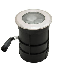 Faretto Led 24v Rgbw Calpestabile Incasso 65mm Ip68 Segnapassi 9 W Rgb 4000k Dmx         