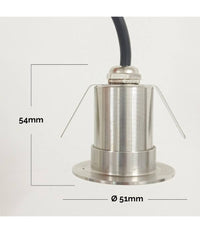 Faretto Led 24v Rgbw Calpestabile Segnapassi Incasso Ip68 4 W Rgb 4000k Dmx Luci         