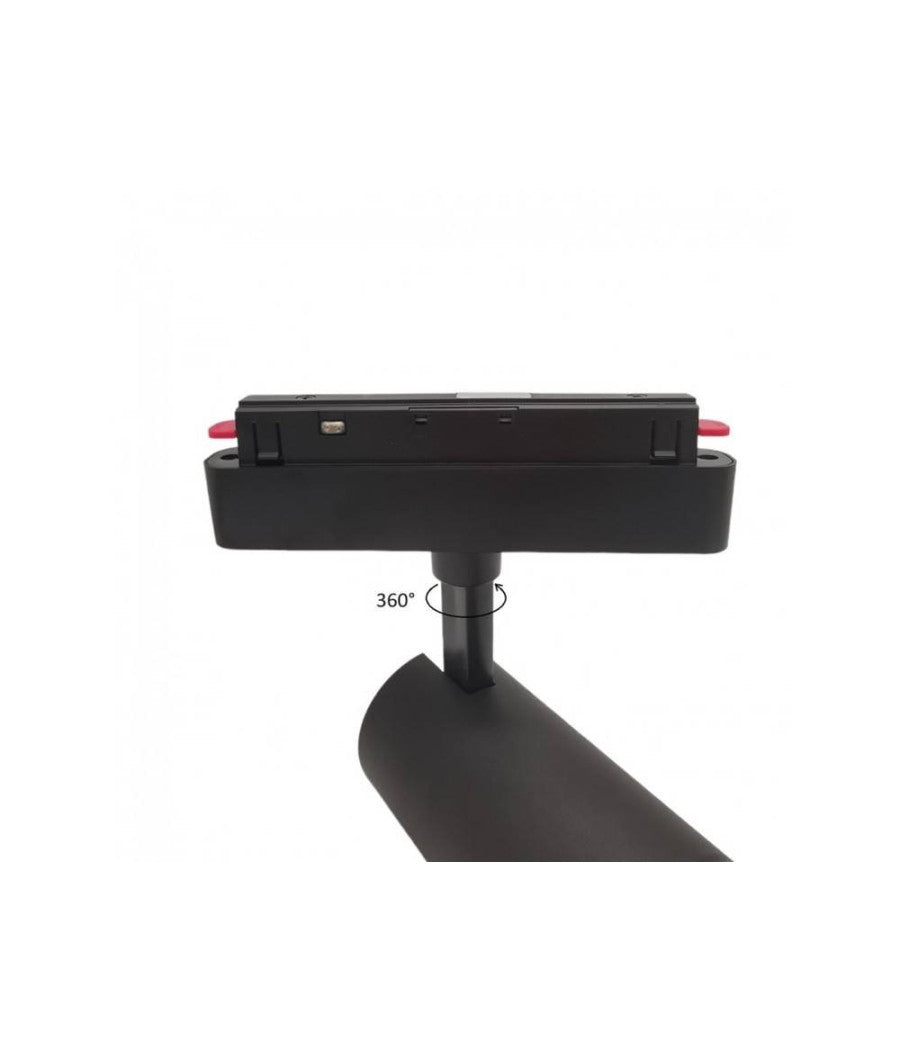 Faretto Led 24w Nero Magnetico Per Binario Monofase 48v Luce 4000k 3000k Cob-24w         