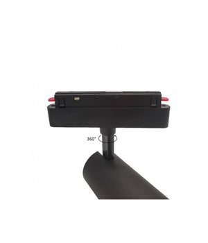 Faretto Led 24w Nero Magnetico Per Binario Monofase 48v Luce 4000k 3000k Cob-24w         