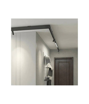 Faretto Led 24w Nero Magnetico Per Binario Monofase 48v Luce 4000k 3000k Cob-24w  -bianco Caldo      -